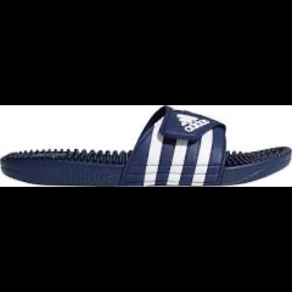 ADIDAS MENS ADISSAGE SLIDE BLUE - Picture 6 of 6